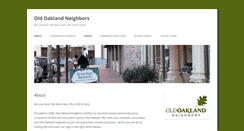 Desktop Screenshot of oldoaklandneighbors.org